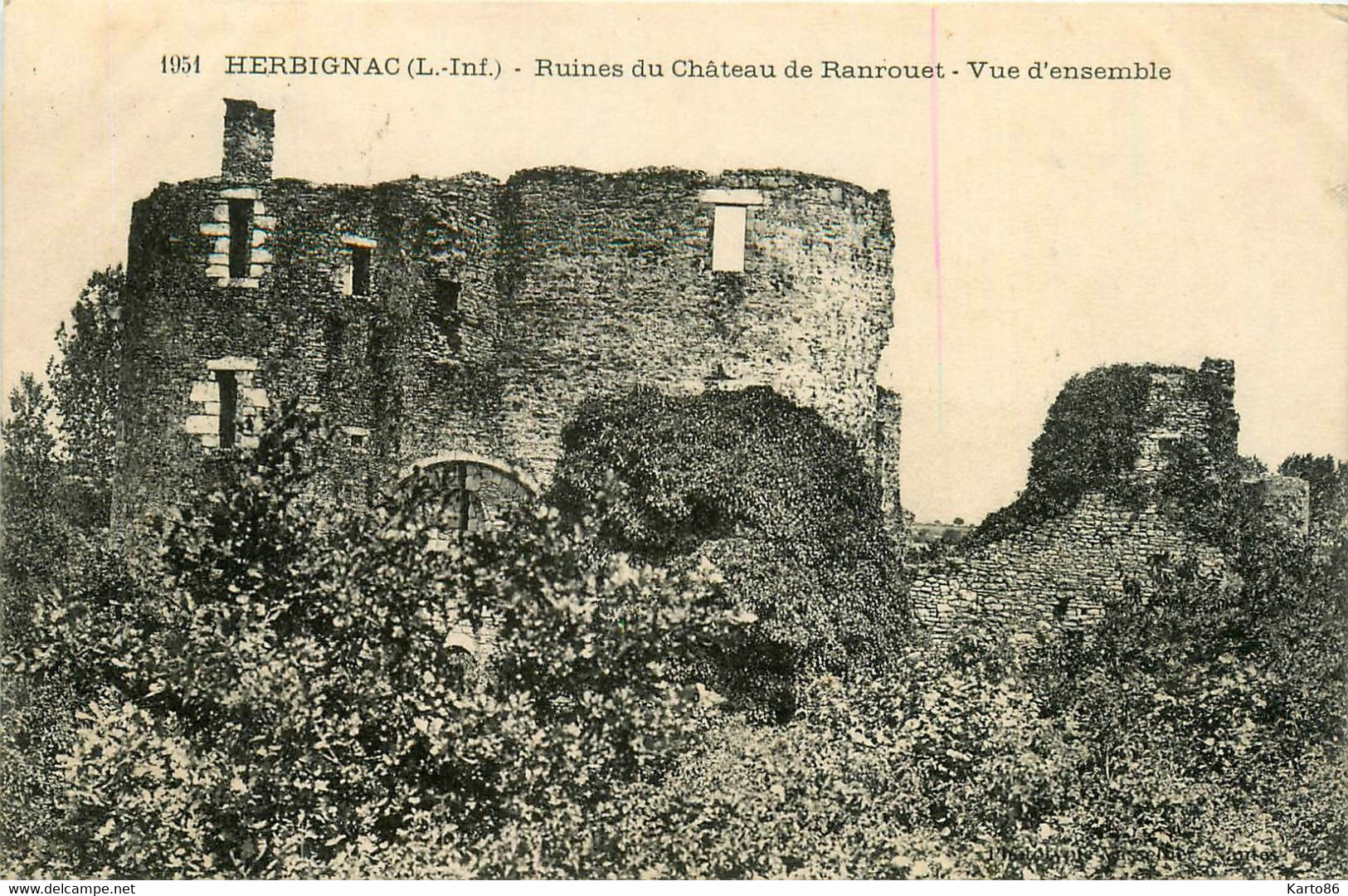 Herbignac * Les Ruines Du Château De Ranrouet * Vue D'ensemble - Herbignac