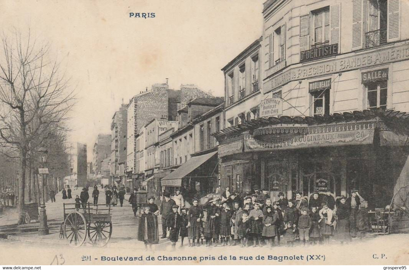 PARIS BOULEVARD DE CHARONNE PRIS DE LA RUE DE BAGNOLET RARE - Distretto: 20