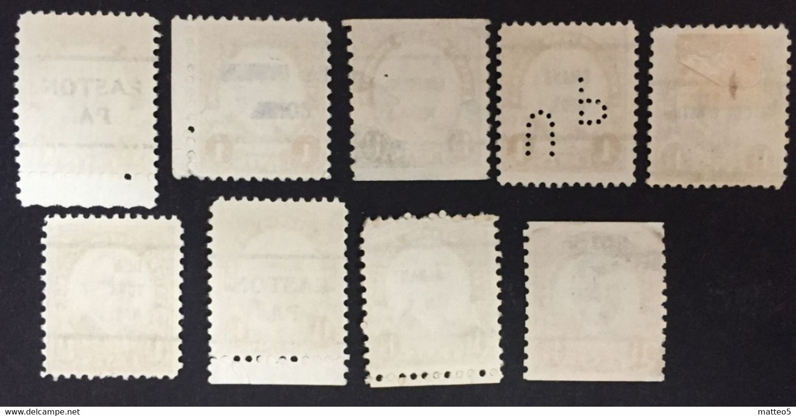 1929 - United States - President Warren Harding - OVP - 9 Stamps - Used - A - Usados