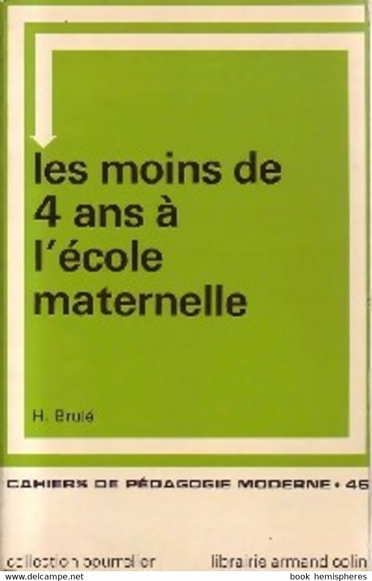 Les Moins De 4 Ans à L'école Maternelle De Claude Brulé (1971) - 0-6 Years Old