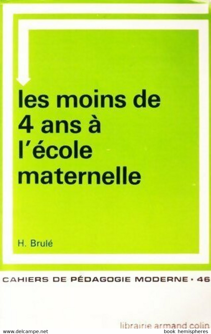 Les Moins De 4 Ans à L'école Maternelle De Claude Brulé (1977) - 0-6 Años