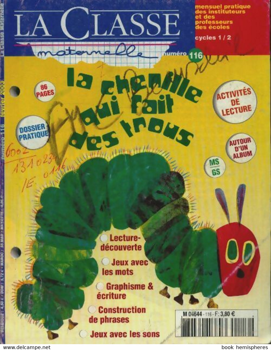 La Classe Maternelle N°116 De Collectif (2003) - 0-6 Anni