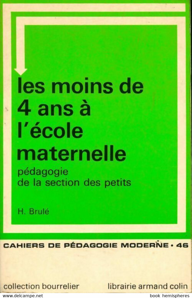 Les Moins De 4 Ans à L'école Maternelle De Claude Brulé (1975) - 0-6 Años