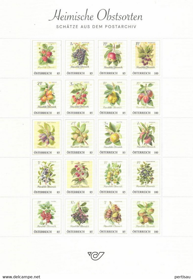 Map Met 20 Speciale Zegels Fruit 2022 - Unused Stamps