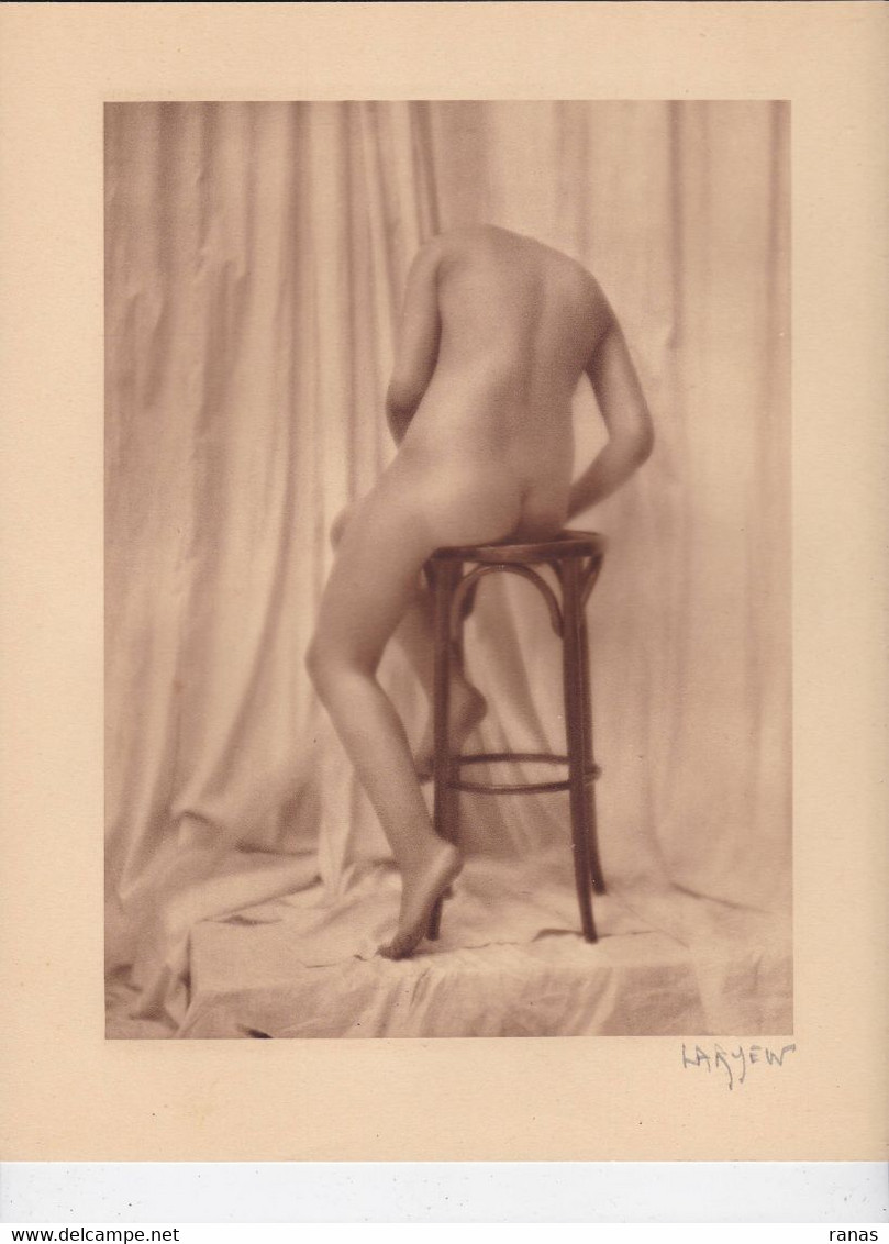 Gravure Nu Féminin Académique Femme Nue érotisme Risque Signé Au Crayon LARYEW 28 X 22 - Posters