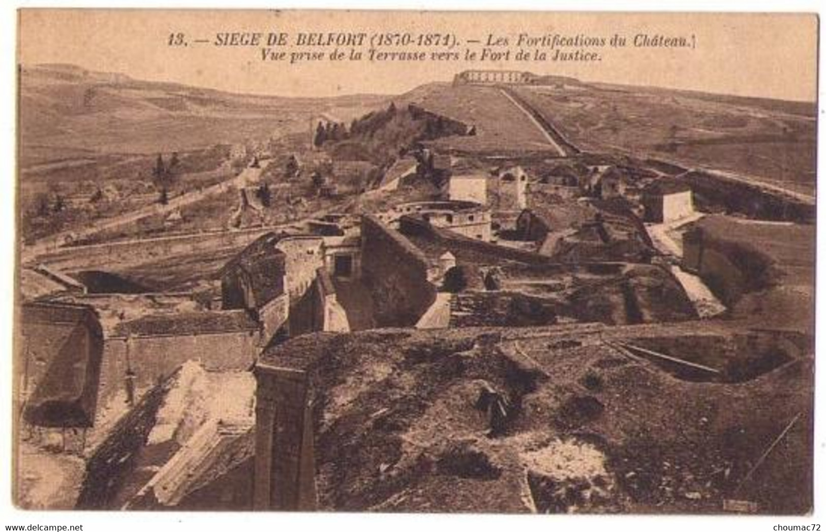 (90) 063, Belfort, Siège De Belfort, Les Fortifications Du Château - Belfort – Siège De Belfort