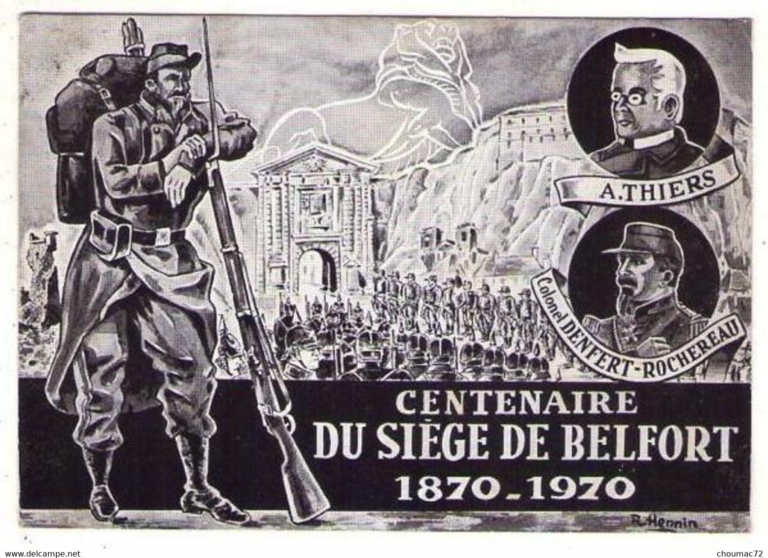 GF (90) 082, Siège De Belfort, R Hennin, Centenaire Du Siège De Belfort - Belfort – Siège De Belfort