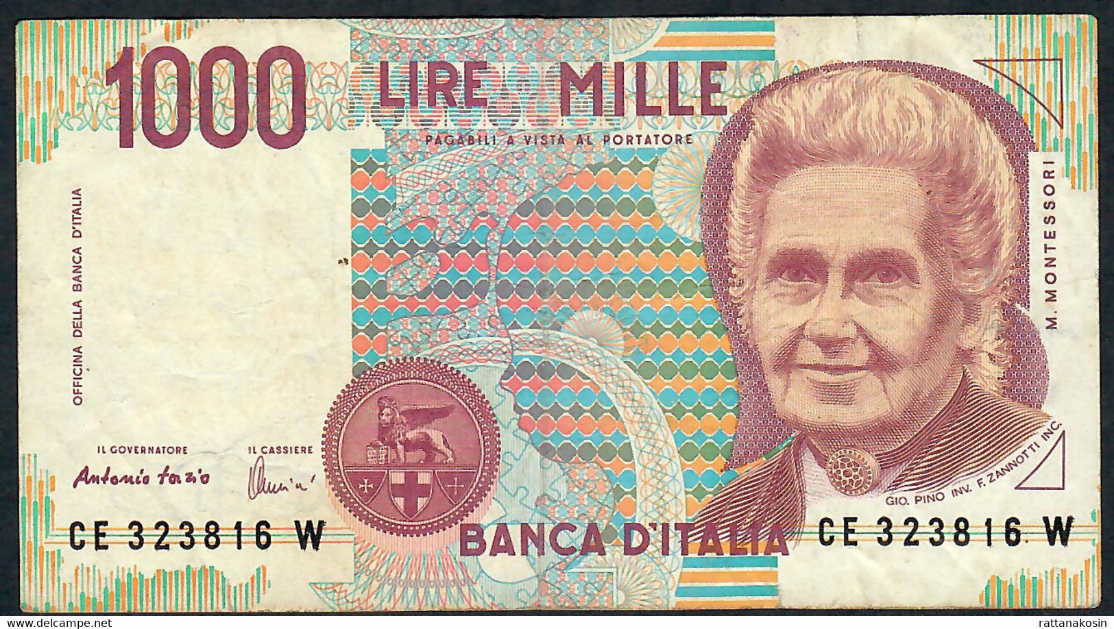 ITALY P114c 1000 LIRE 1990  #CE     VF - 1.000 Lire