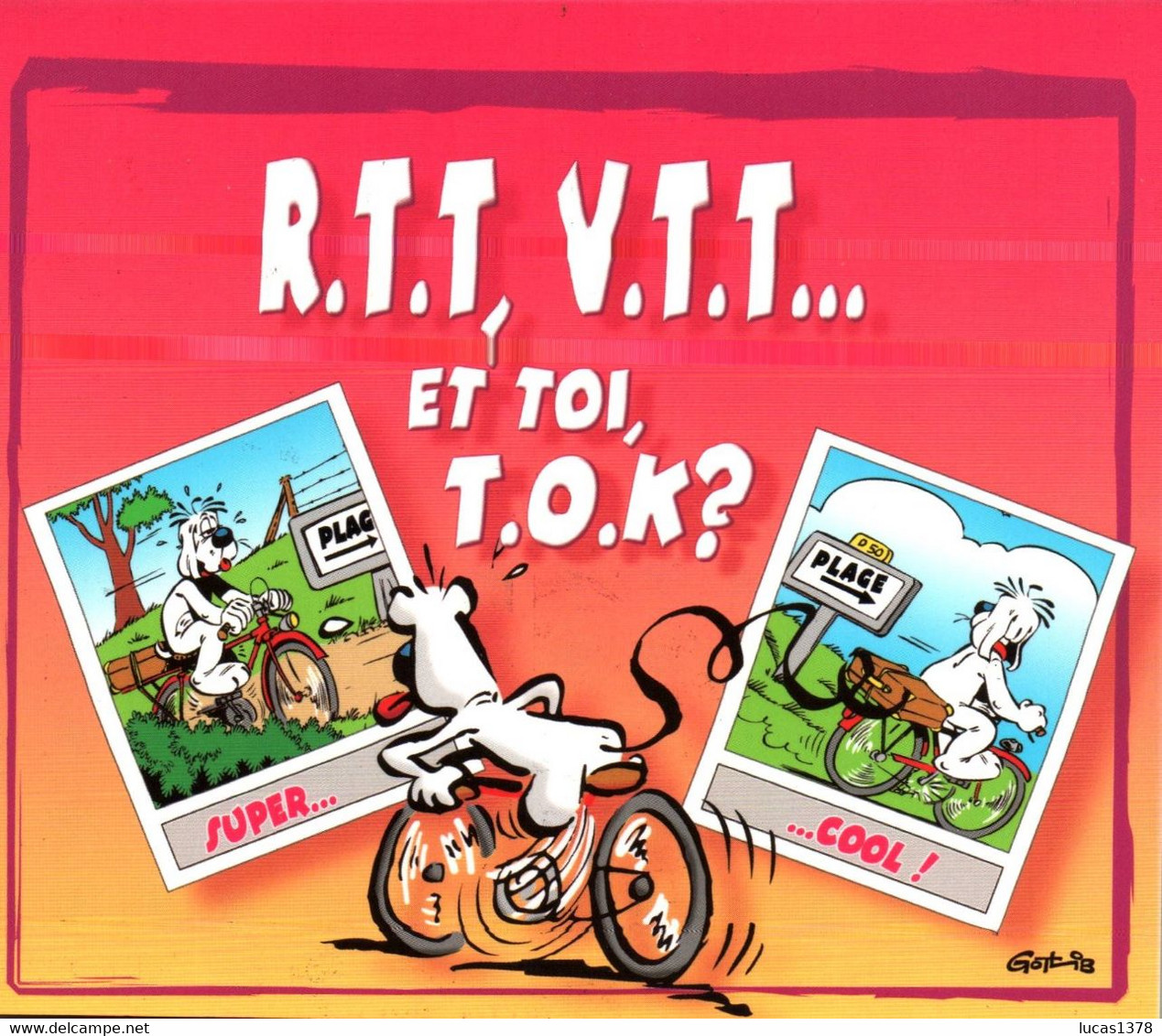 Thème -BD - Gotlib - Gai-Luron - lot de 30 cartes