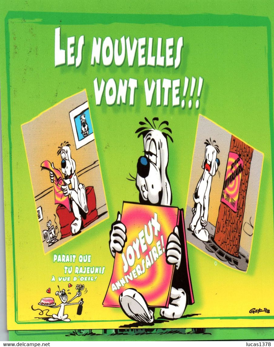 Thème -BD - Gotlib - Gai-Luron - lot de 30 cartes