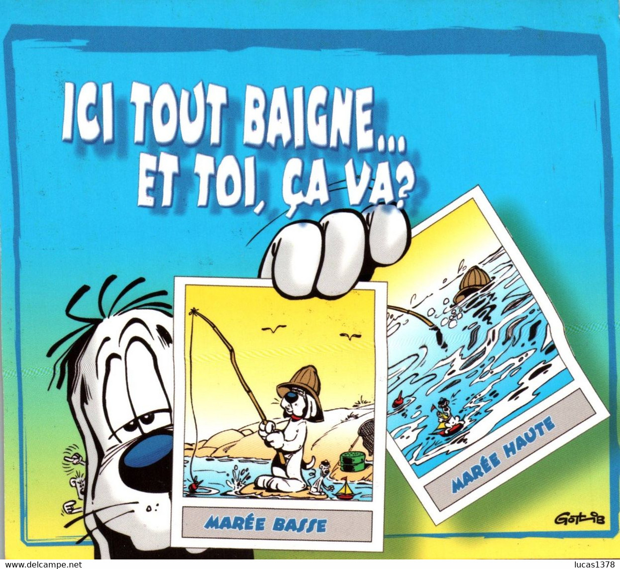 Thème -BD - Gotlib - Gai-Luron - lot de 30 cartes