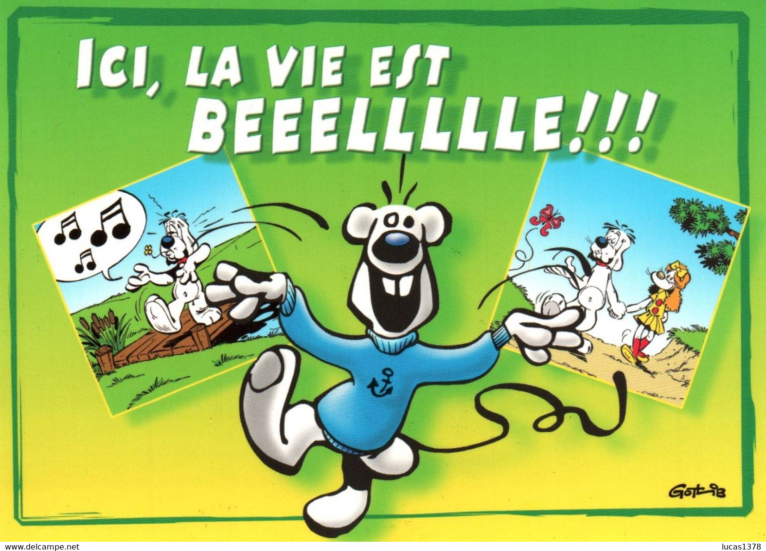 Thème -BD - Gotlib - Gai-Luron - lot de 30 cartes