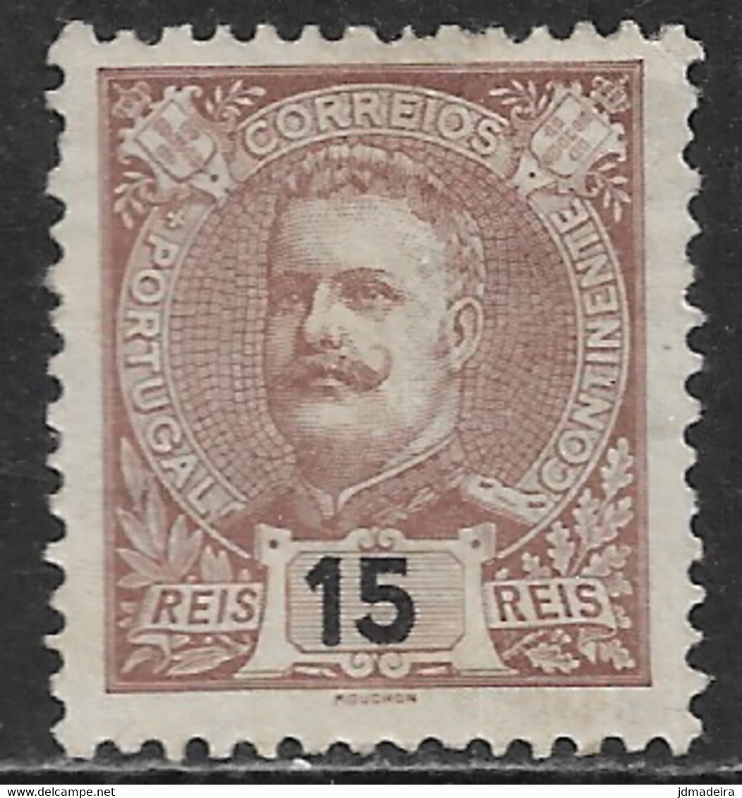 Portugal – 1895 King Carlos 15 Réis Mint Stamp - Unused Stamps