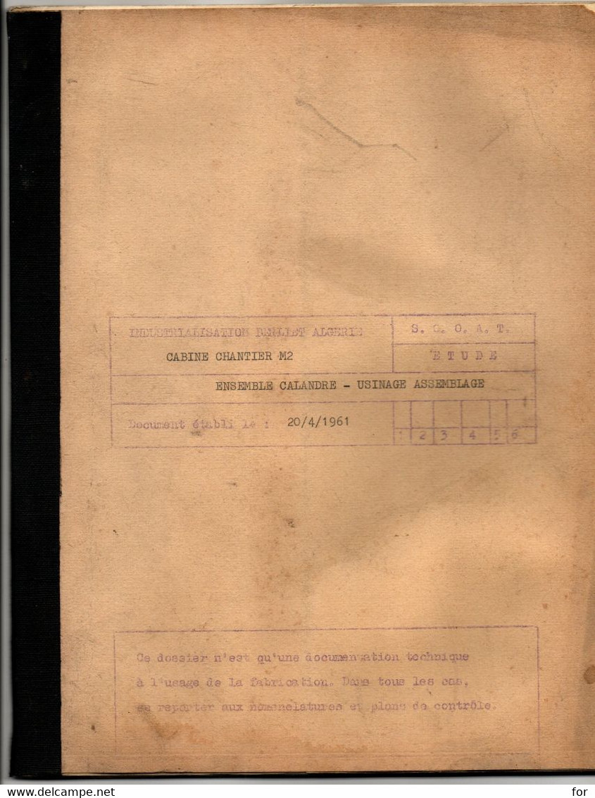 Plans Techniques : BERLIET : Industrialisation Berliet Algérie : Cabine Chantier M2 - Ensemble Calandre : Documents Tech - Other Plans