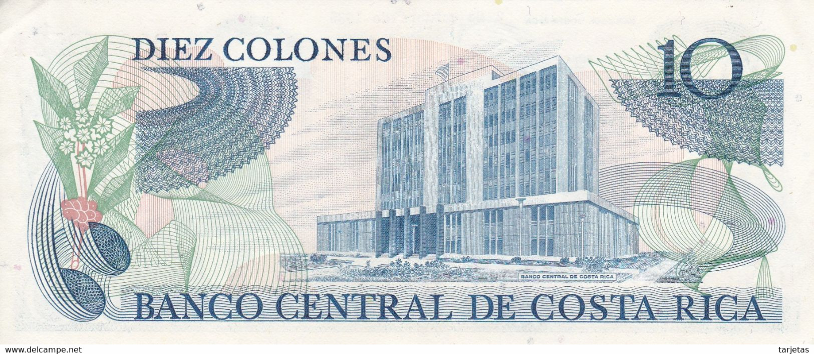 BILLETE DE COSTA RICA DE 10 COLONES DEL AÑO 1985 EN CALIDAD EBC (XF) (BANKNOTE) - Costa Rica