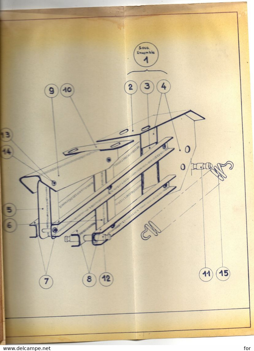 Plans Techniques : BERLIET : Industrialisation Berliet Algérie : Cabine Chantier M2 - Ensemble Parrall..: Documents Tech - Otros Planes