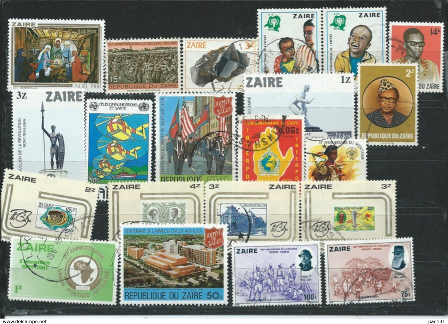 Zaïre  Lot Timbres Différents - Colecciones