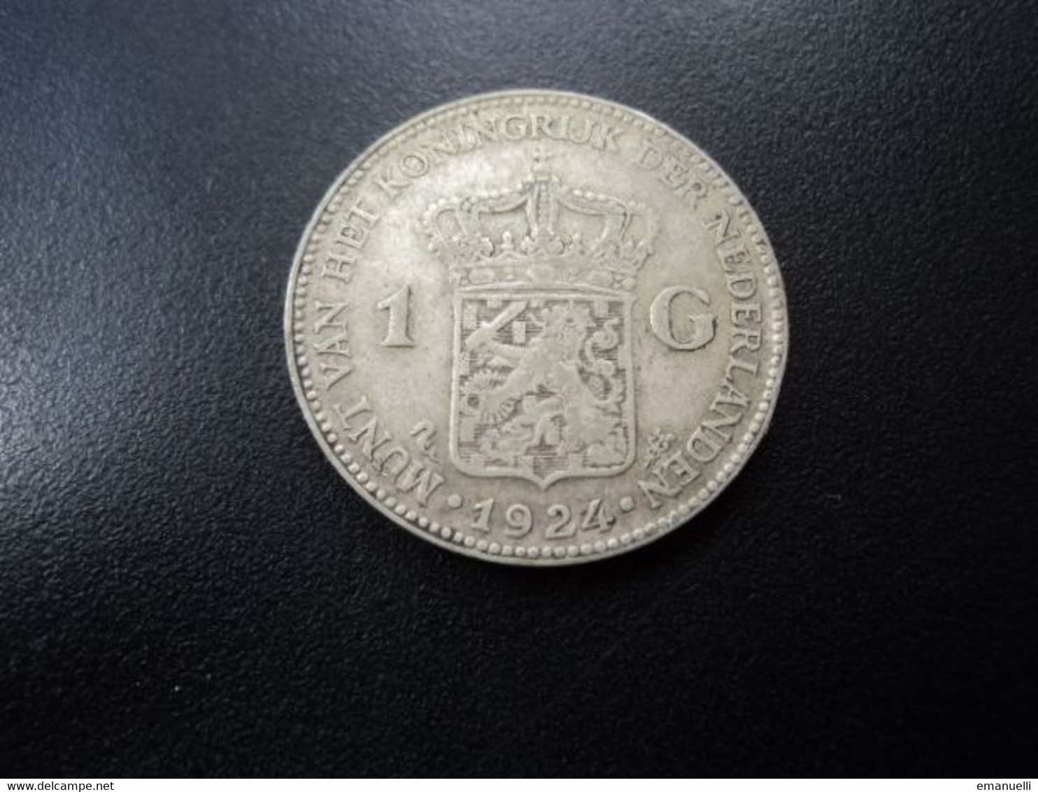 PAYS BAS : 1 GULDEN  1924  Tranche A  *   KM 161.1      TTB - 1 Florín Holandés (Gulden)