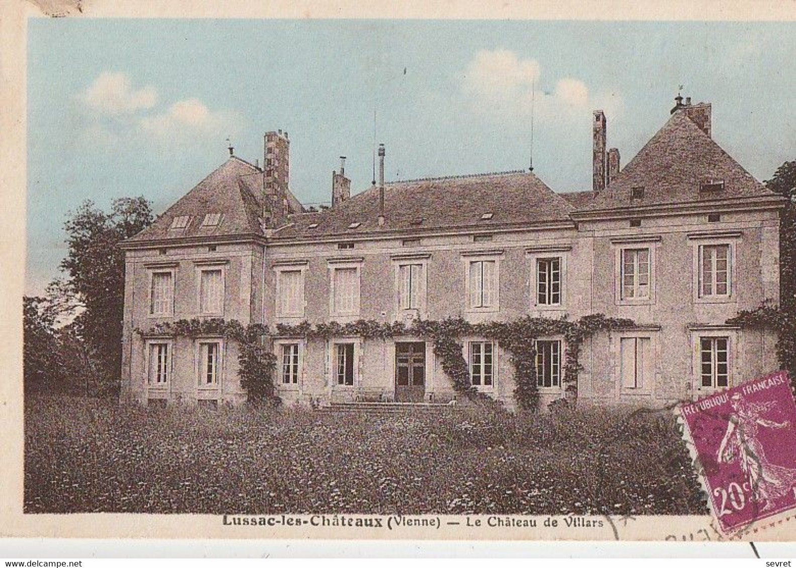 LUSSAC-les-CHATEAUX. - Le Château De Villars. Carte Couleur Pas Courante - Lussac Les Chateaux