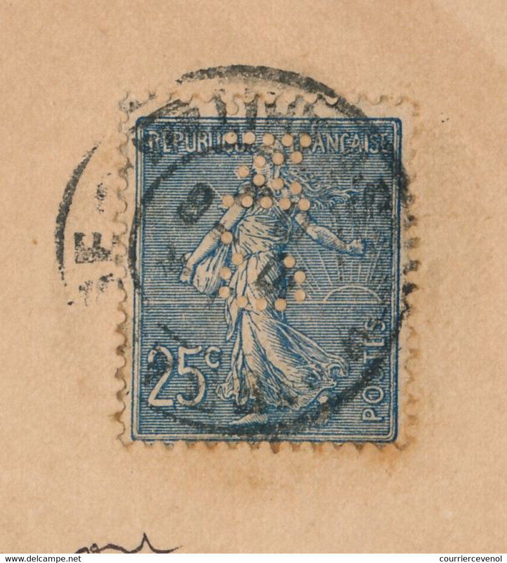 CPA - "Grace" De H.Rondel - Affranchie 25c Semeuse Perforée "C.M." - Grasse 1904 - Other & Unclassified
