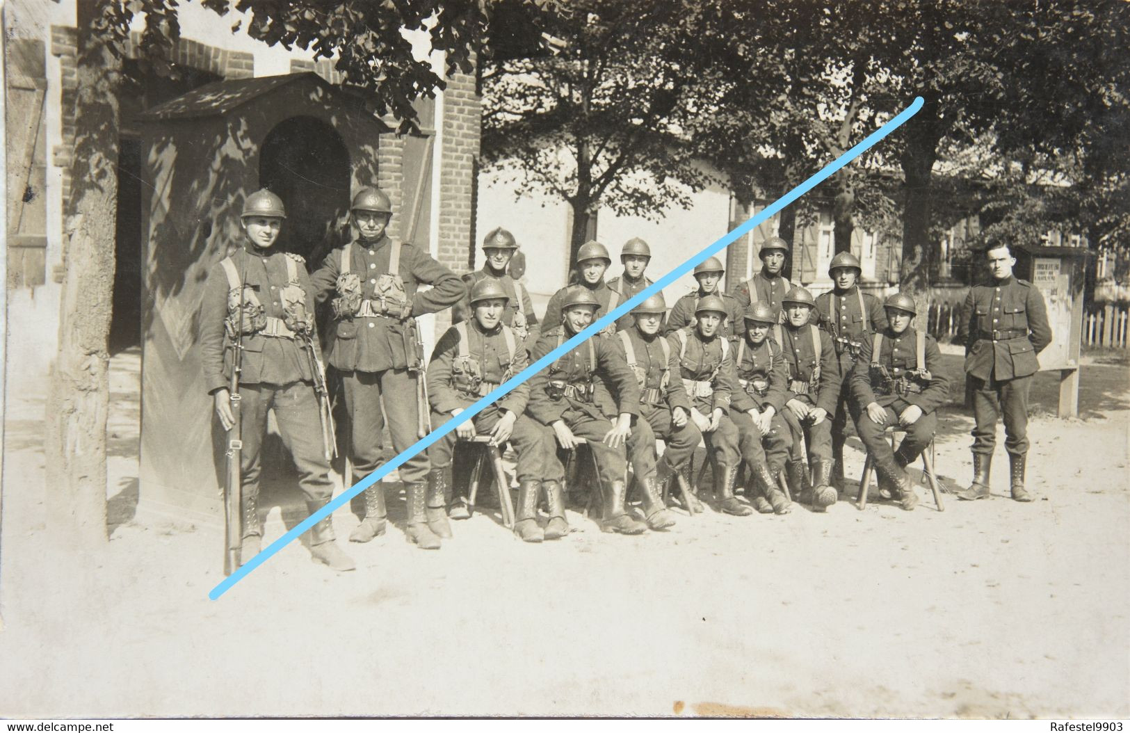 Photo ABL Infanterie Uniforme Cartouchières Casque Baïonnette Belgische Leger Armée Belge Circa 1930-35 - Guerra, Militari