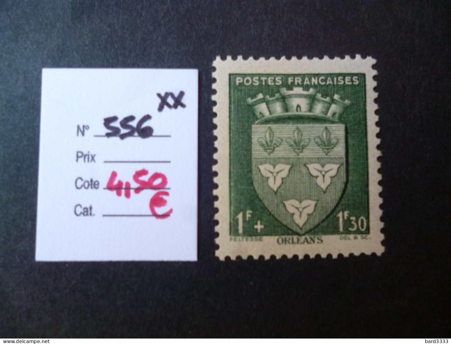 Timbre France Neuf ** 1942  N° 556 Cote 4,50 € - Neufs