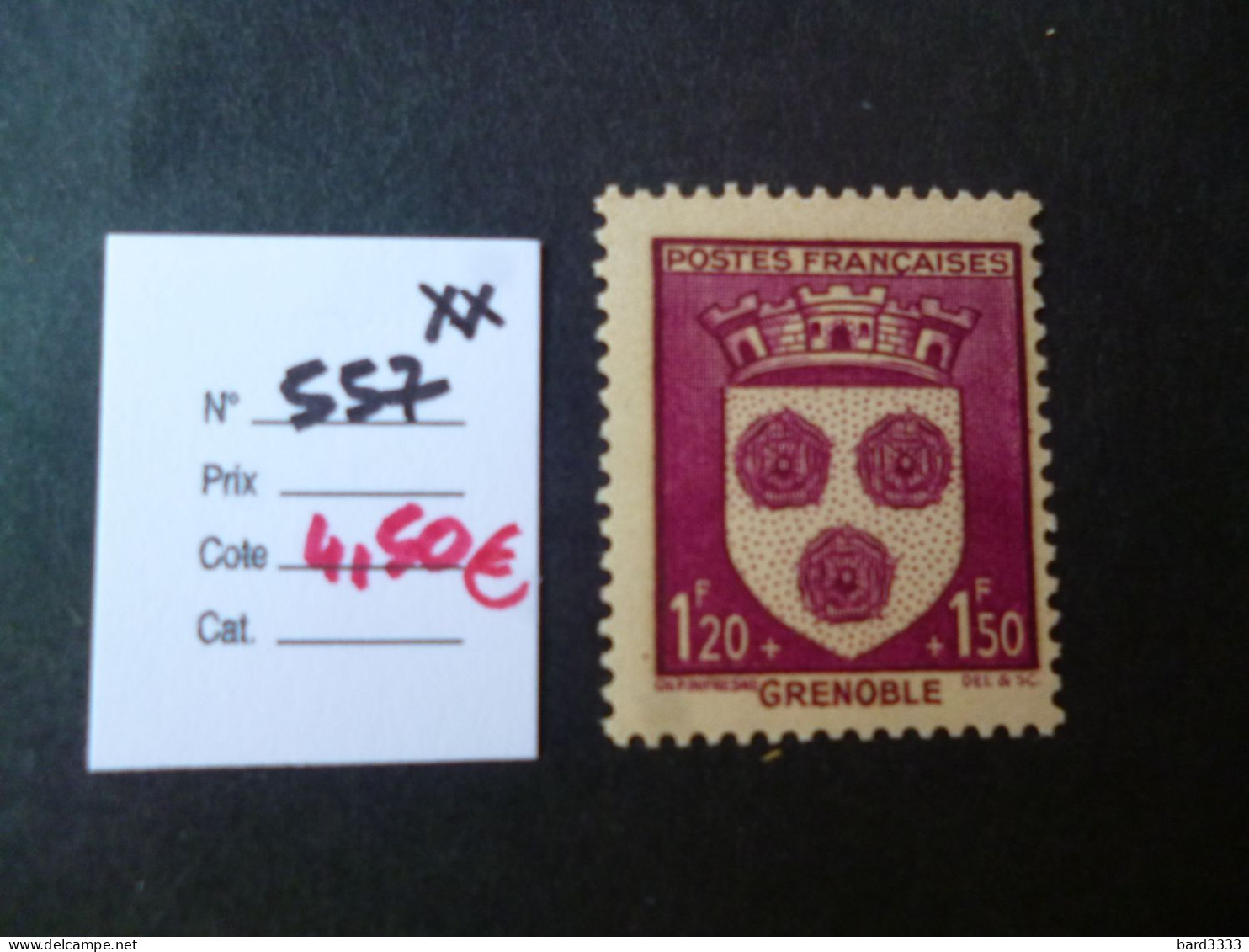 Timbre France Neuf ** 1942  N° 557 Cote 4,50 € - Neufs