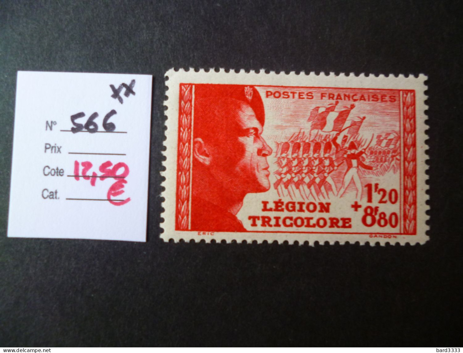 TP France Neuf ** 1942  N° 566 Cote 12,50 € - Neufs