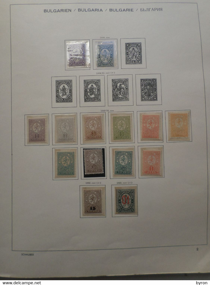 TIMBRES STAMPS BRIEFMARKEN  BULGARIE BULGARIA ALBUM 101 PAGES. 1884-1957. MANY MAMY SETS OF ** UNUSED STAMPS. - Collections, Lots & Series