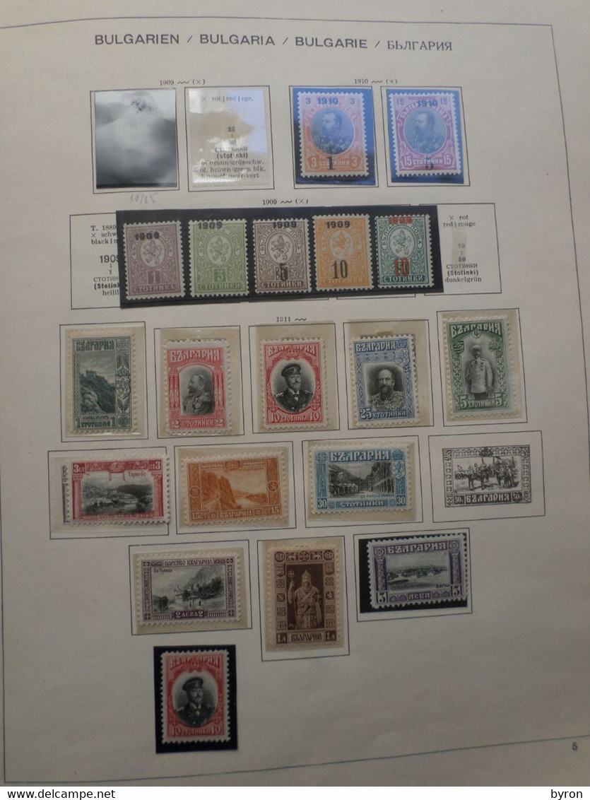 TIMBRES STAMPS BRIEFMARKEN  BULGARIE BULGARIA ALBUM 101 PAGES. 1884-1957. MANY MAMY SETS OF ** UNUSED STAMPS. - Collections, Lots & Séries