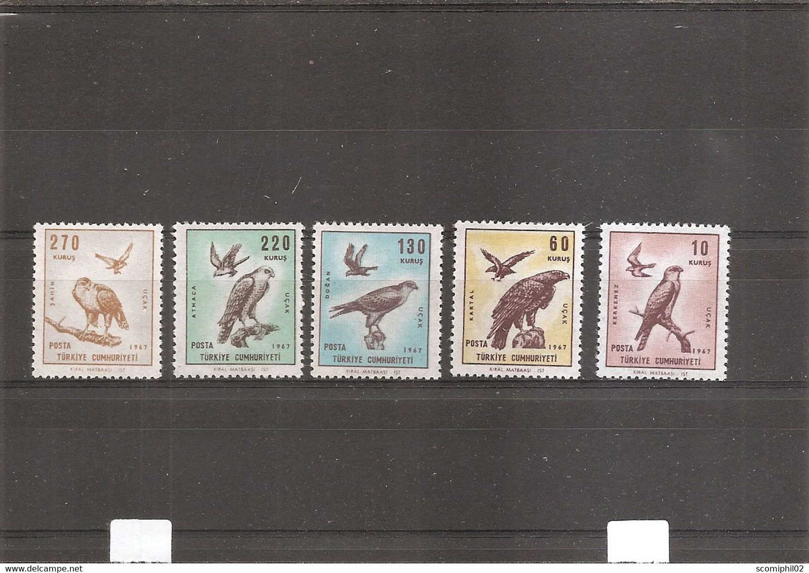 Turquie - Oiseaux ( PA 47/51 XXX -MNH ) - Poste Aérienne