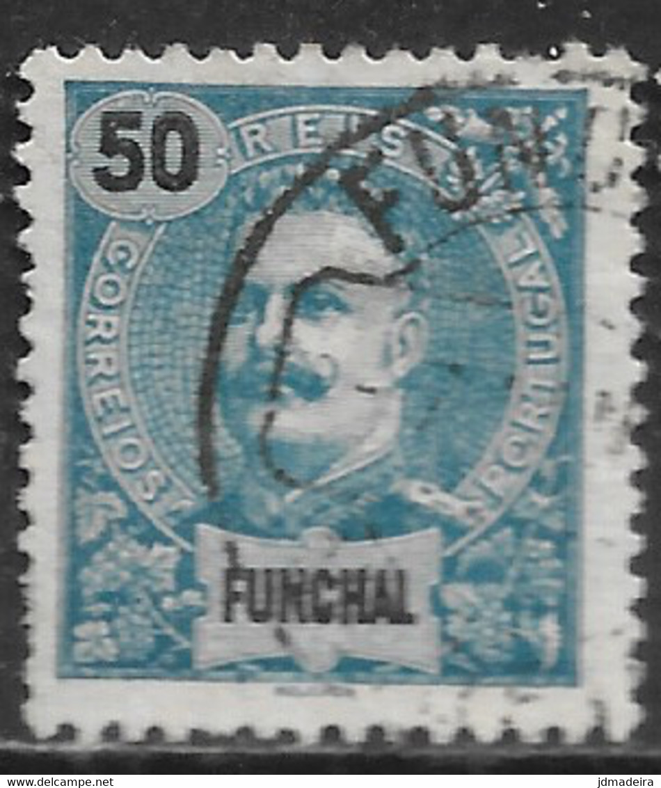 Funchal – 1897 King Carlos 50 Réis Used Stamp - Funchal