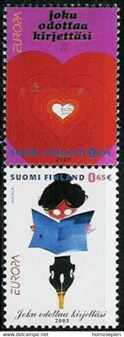 Finlande - Finnland - Finland 2003 Y&T N°1622A - Michel N°1655 à 1656 *** - EUROPA - Se Tenant - Unused Stamps