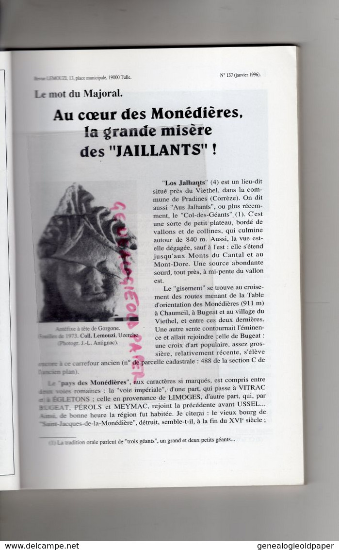 87-19-23- LEMOUZI-EMEUTE A TULLE 1865-ORADOUR SUR GLANE-PREFECTURE CORREZE-LES JAILLANTS-ST GERMAIN BELLES-MAGNAC BOURG- - Limousin