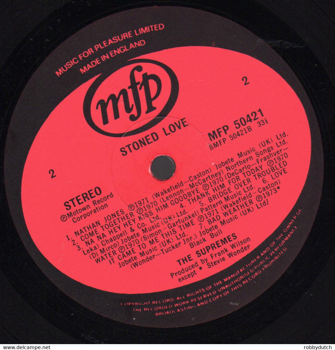 * LP * SUPREMES - STONED LOVE (UK 1971) - Soul - R&B
