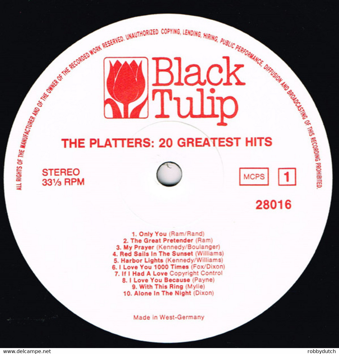 * LP *  The PLATTERS - 20 GREATEST HITS - Soul - R&B