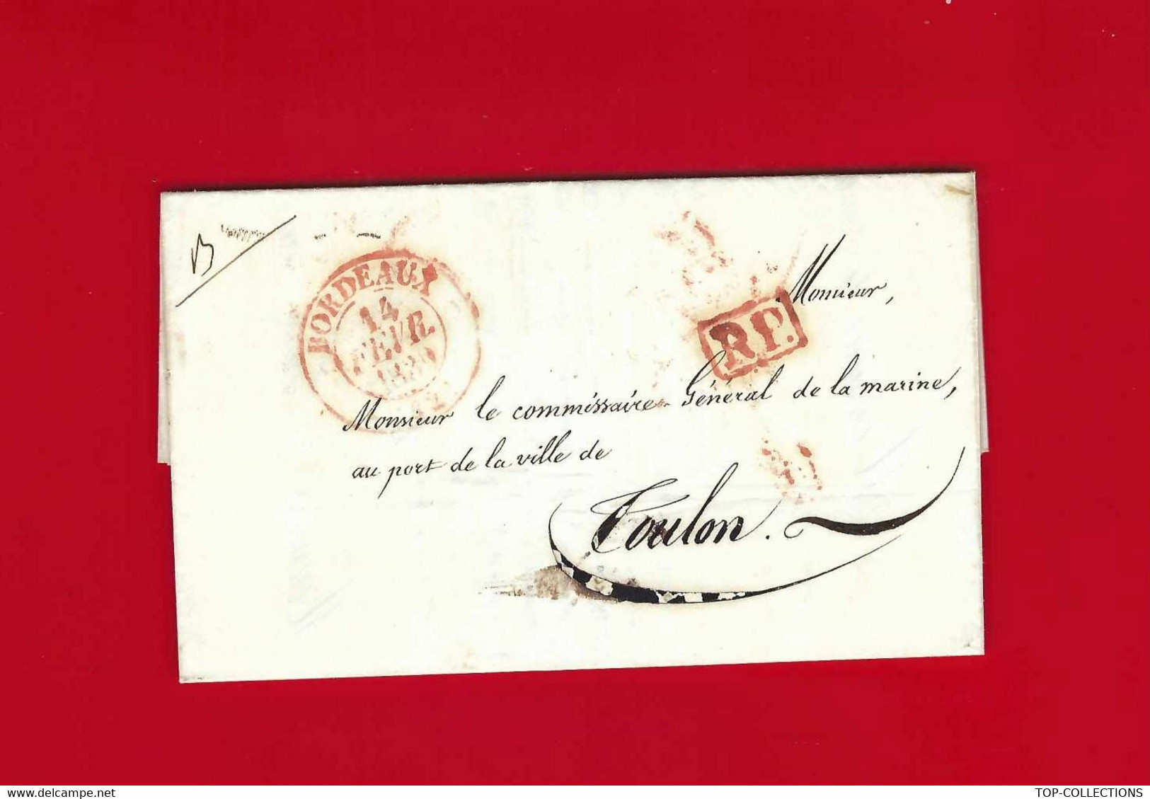 1859 De Bordeaux Bilot Pour Toulon COMMISSAIRE GENERAL MARINE CERTIFICAT MARIN EQUIPAGE DE LIGNE B.E.V.SCANS - Documents Historiques