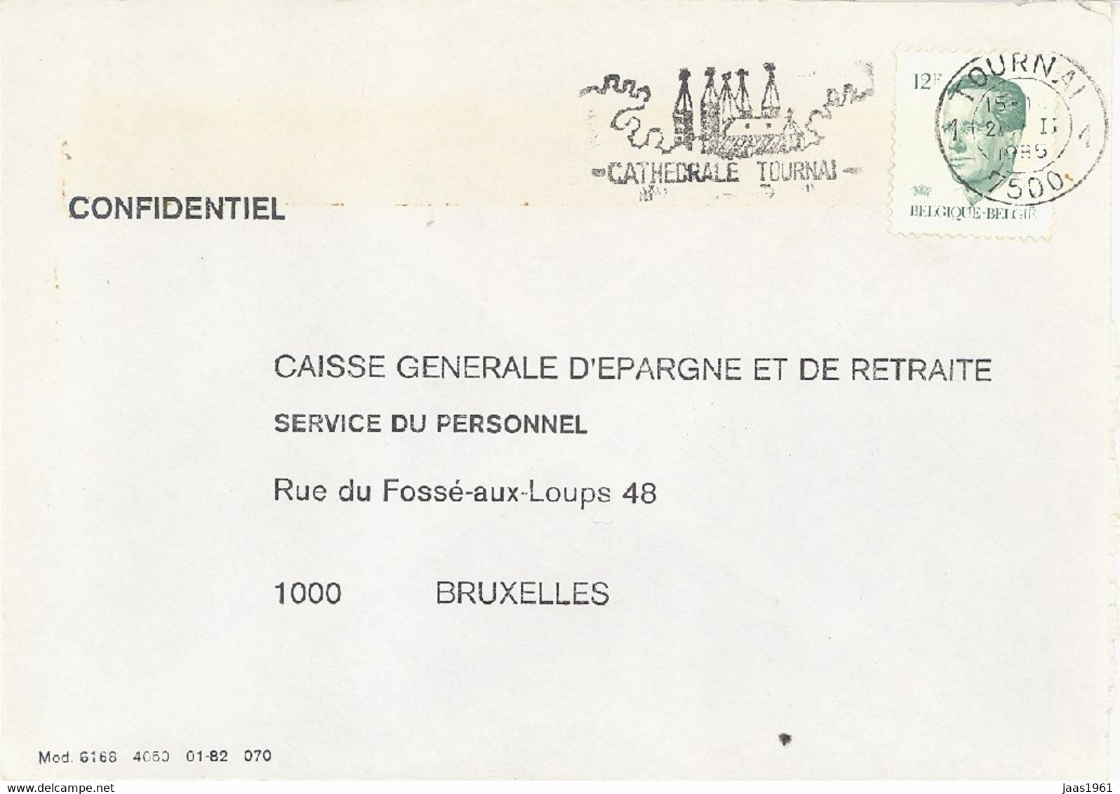 BELGIUM. POSTMARK. TOURNAI CATHEDRAL. - Other & Unclassified