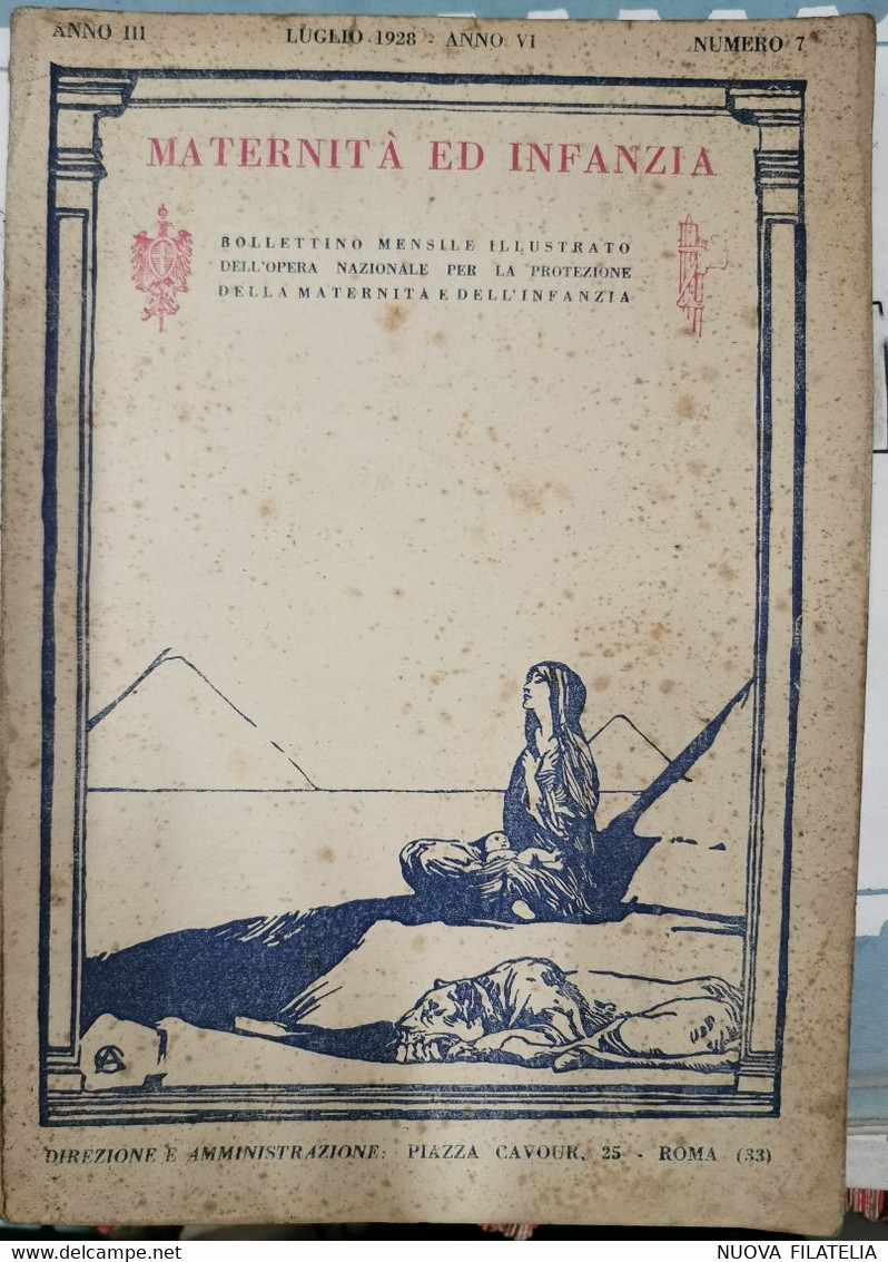 1928 MATERNITA' E INFANZIA N°7 - First Editions