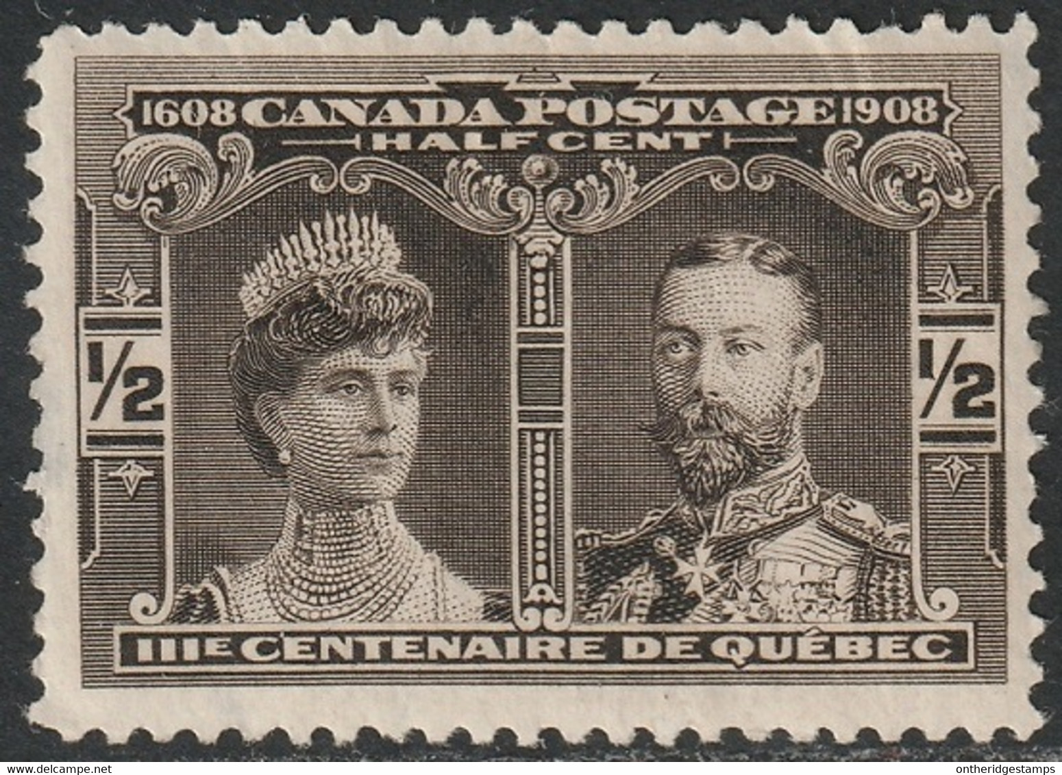Canada 1908 Sc 96 Mi 84 Yt 85 SG 188 MH* - Unused Stamps