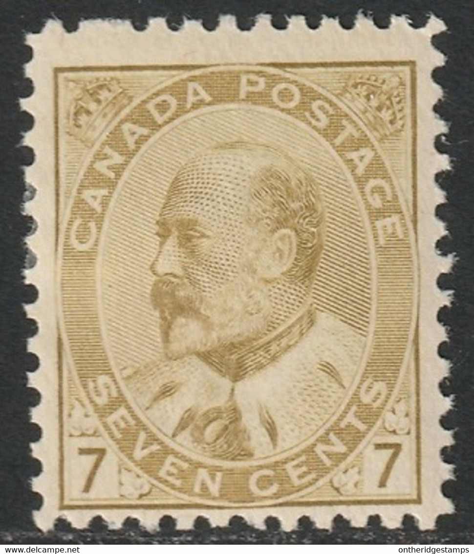 Canada 1903 Sc 92c/ii Mi 80 Yt 82 SG 180 MH* Yellow Olive - Ongebruikt