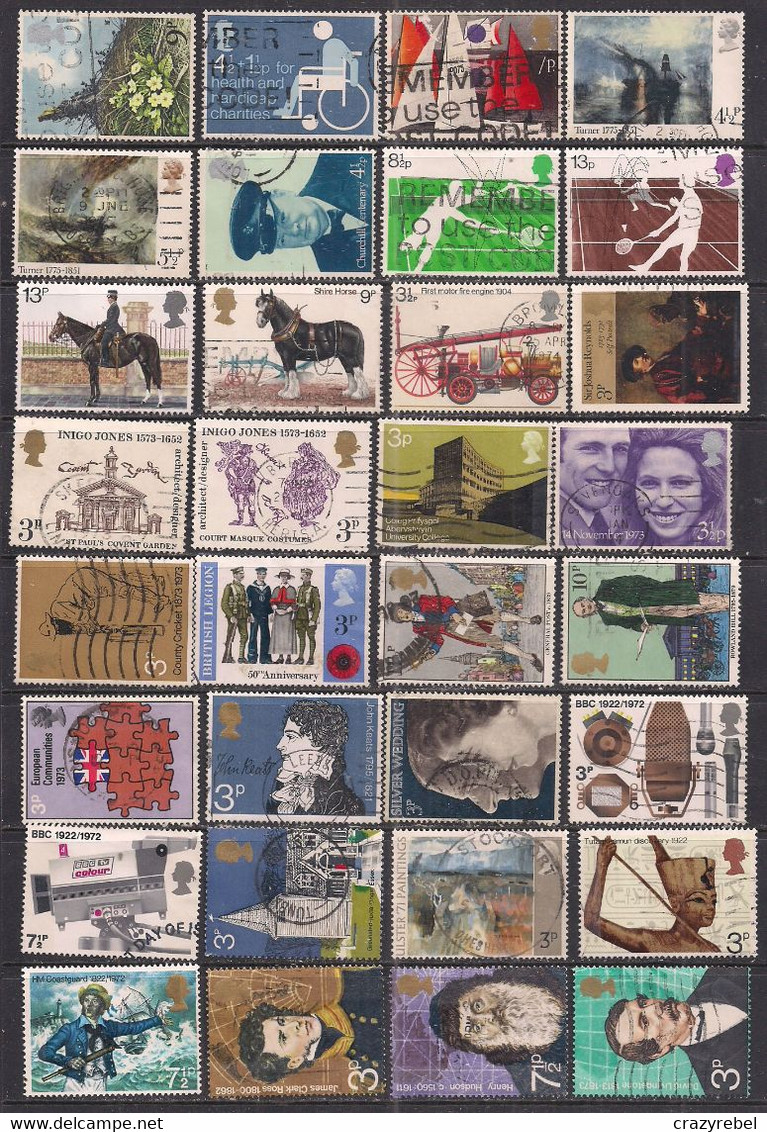 GB 1971 Onwards QE2 Selection Of 84 Stamps X 5p Each ( C875 ) - Collections
