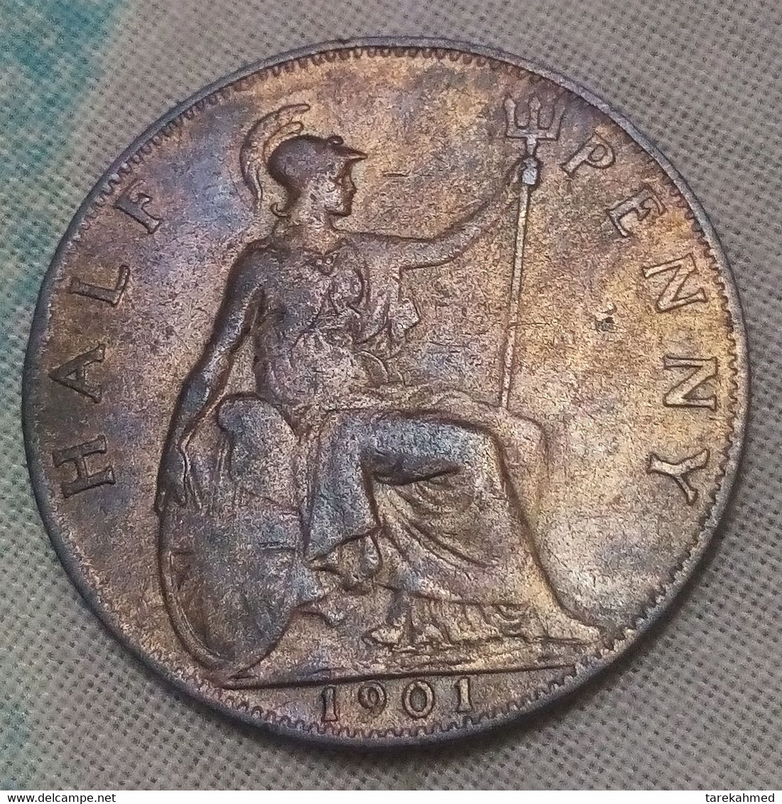 Grande-Bretagne, Victoria, 1/2 Penny, 1901, UNC , KM:789 ,Gomaa - C. 1/2 Penny