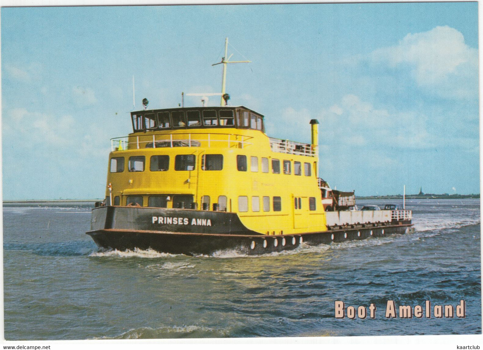 Ameland - Boot Ameland: 'Prinses Anna' - Veerboot / Ferry - (Ameland, Wadden, Nederland) - Nr. AMD 69 - Ameland