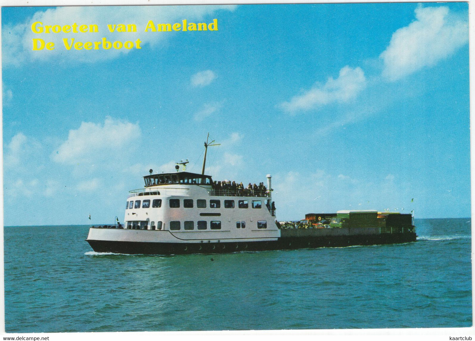 Groeten Van Ameland - De Veerboot  'Prins Willem IV' - Car-Ferry - (Wadden, Nederland) - Nr. L 1868 - Ameland