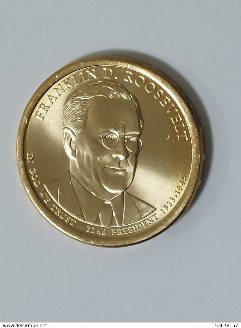 USA - 1 Dollar, 2014P, President Of The USA - Franklin D. Roosevelt (1933–1945), KM# 574 - 2007-…: Presidents
