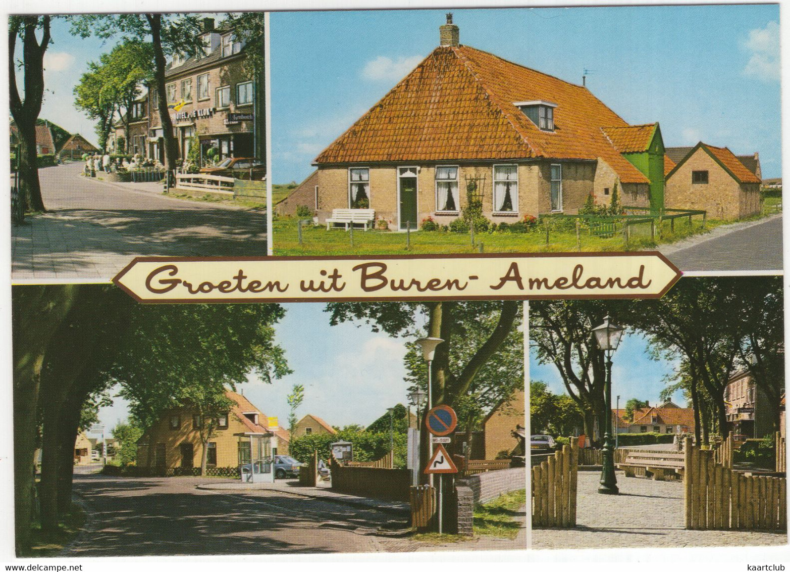 Groeten Uit Buren - Ameland -  (Wadden, Nederland / Holland) - Nr. AMD 72 - O.a. Hotel 'De Klok' - Ameland