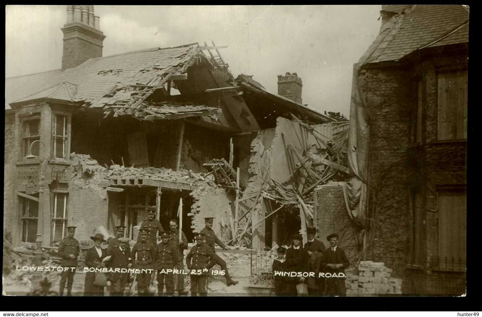 Windsor Road Lowestoft Bombardment April 25th 1916 - Lowestoft