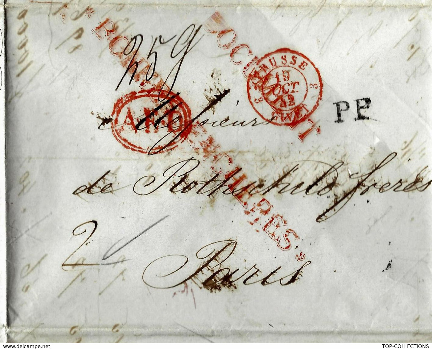 BANQUE RUSSIE PRUSSE  SAINT PETERSBOURG BANQUE Sign. "STIEGLITZ" 1842 à DE ROTHSCHILD FRERES PARIS - Andere & Zonder Classificatie