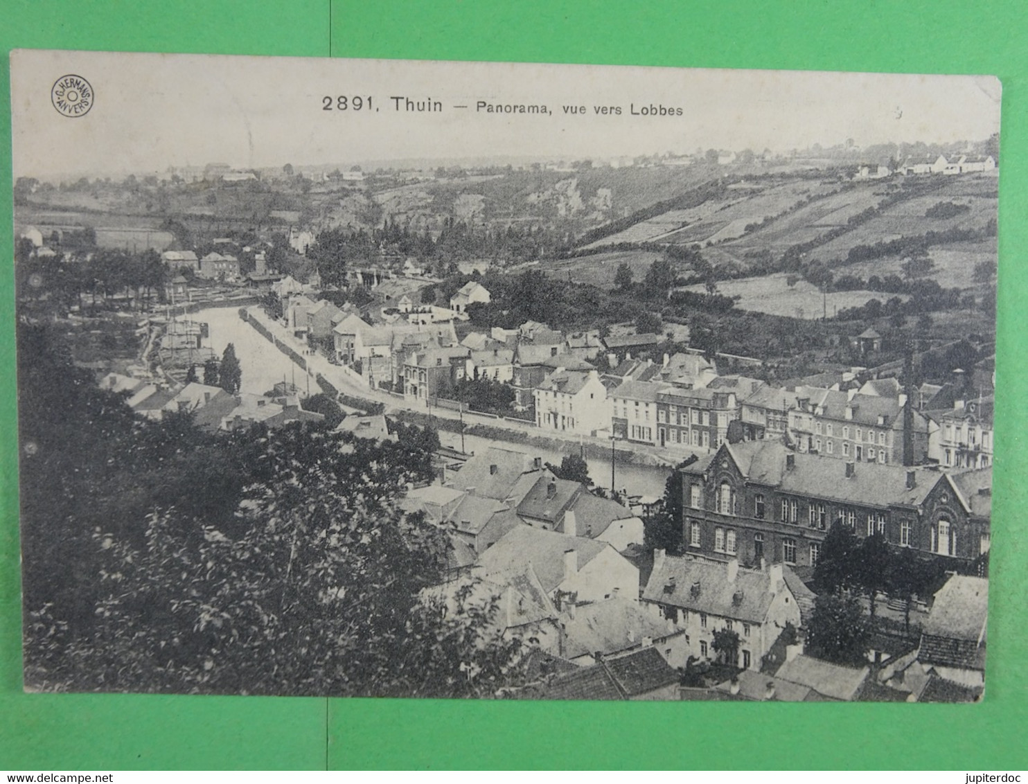 Thuin Panorama, Vue Vers Lobbes (voir Verso) - Thuin